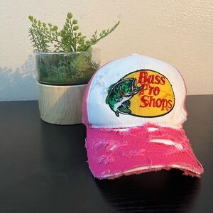Bass Pro Shops Pink Distressed Cap